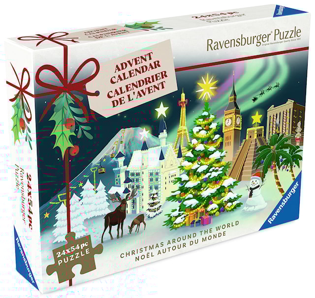 Produktbilde 2 for Adventskalenderpuslespill 24x54 brikker Ravenburger 2025