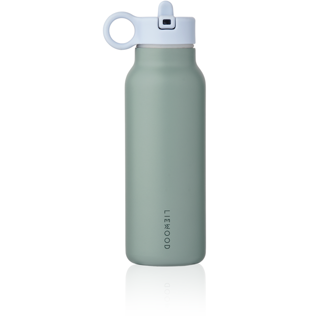 Produktbild 2 för Falk Vattenflaska med Krokodillock 350 ml Peppermint/Garden green Liewood