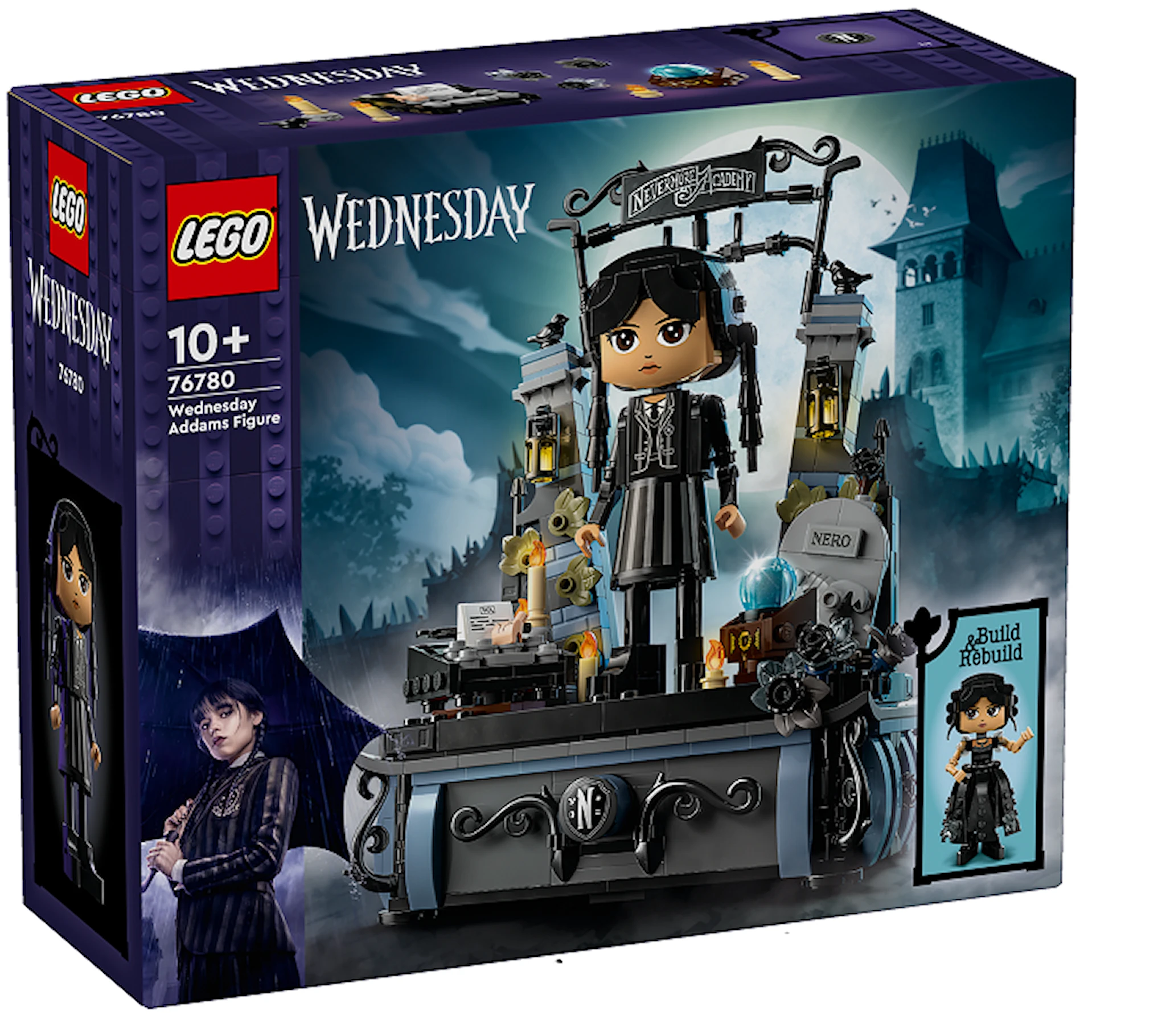 Tuotekuva ille Wednesday Addams ‑hahmo lahjalelu LEGO® Wednesday (76780)
