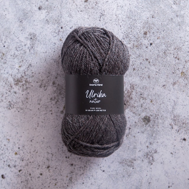 Ulrika Natur Ullgarn 50 g Granit Nature (04) Svarta Fåret