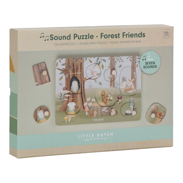 Produktbilde 4 for Forest Friends Puslespill med Lyd Little Dutch