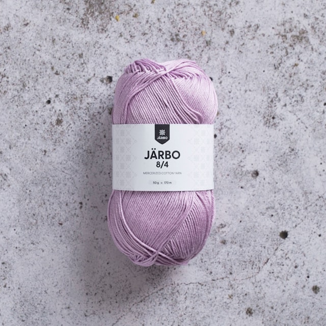 8/4 Puuvillalanka 50 g Vaaleanlila (32062) Järbo