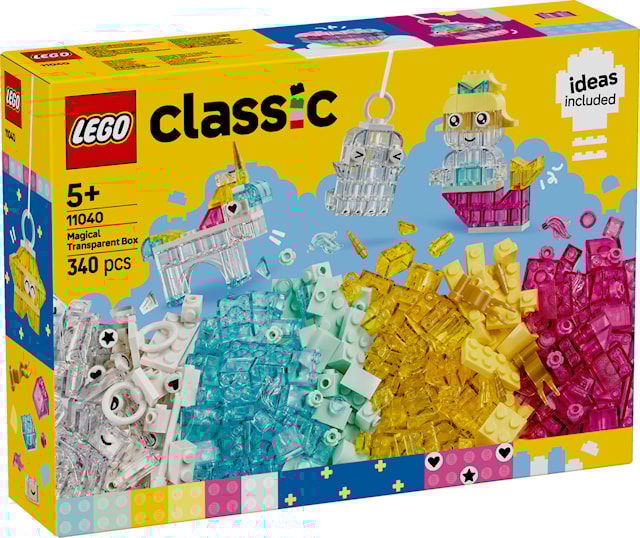 Produktbild 1 för Magisk genomskinlig låda LEGO® Classic (11040)