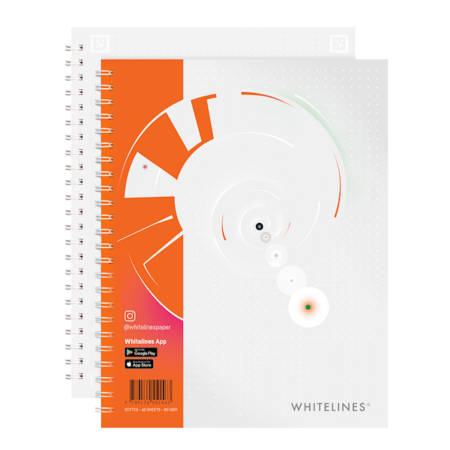 Produktbilde 1 for Whitelines Revelations Notatblokk A5 Prikket