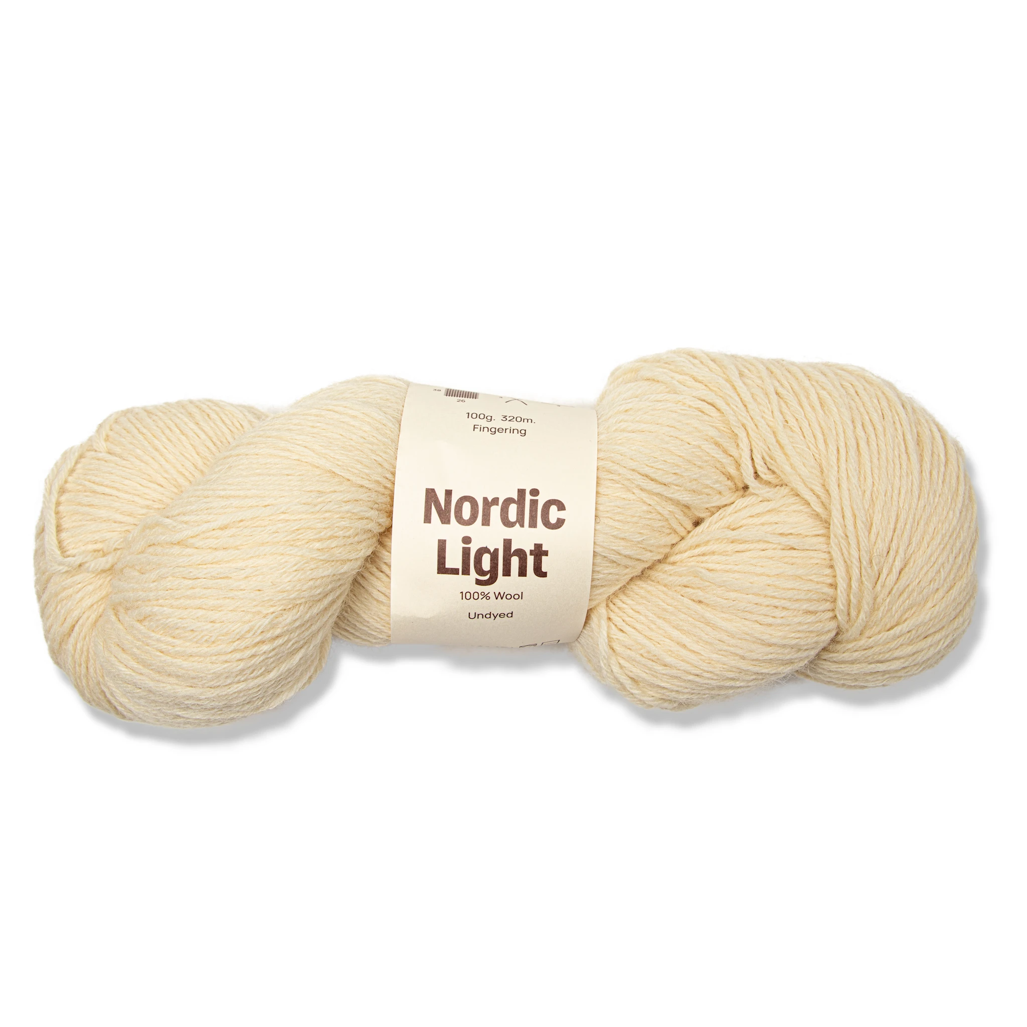 Tuotekuva ille Nordic Light 100% villa 100 gr DIY Undyed A732  Adlibris
