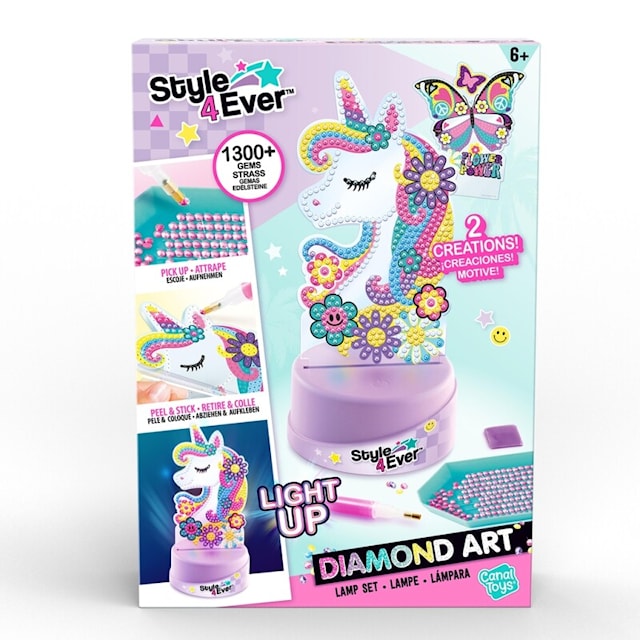 Tuotekuva 6 - Unicorn Diamond Art Lampset Style 4 Ever