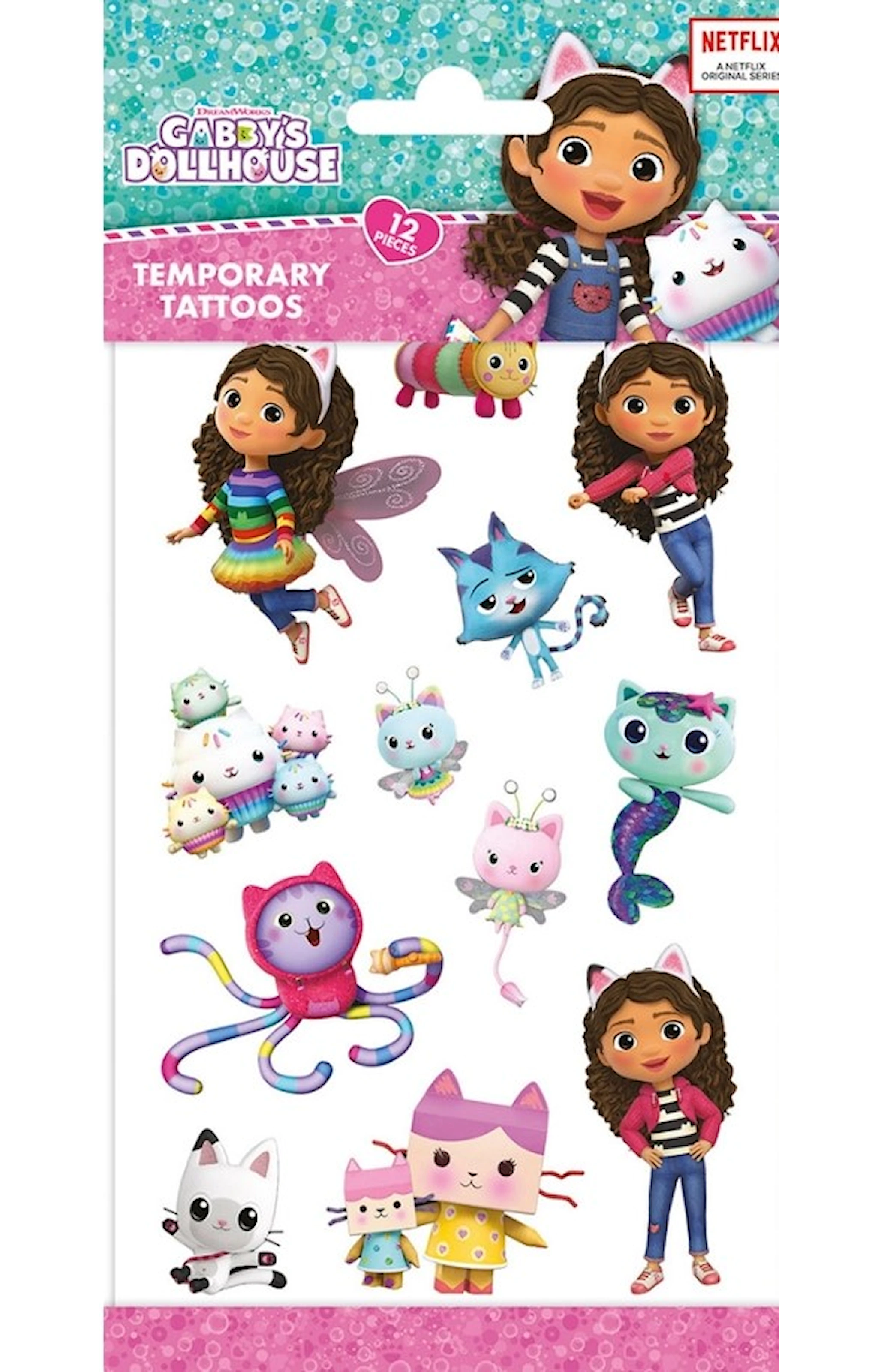 Tuotekuva ille Tatuoinnit Gabby's Nukketalo Princess 1 arkki