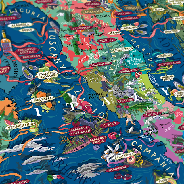 Produktbild 6 för Vinpussel - Italien 1000 bitar, Water and Wines