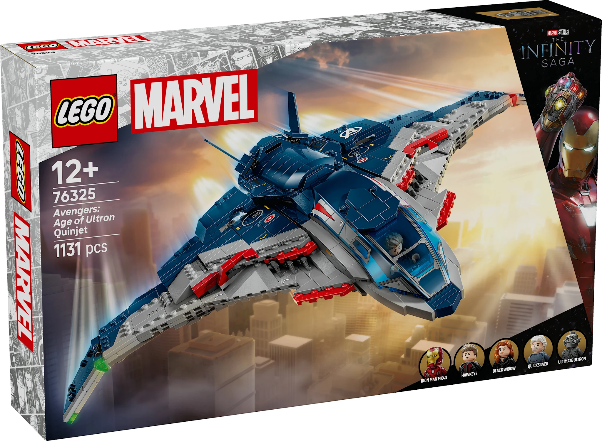 Produktbild för Avengers: Age of Ultron Quinjet LEGO® Super Heroes (76325)