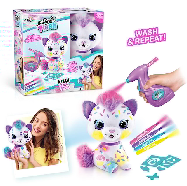 Produktbilde 3 for Airbrush Plush Kattunge Lilla
