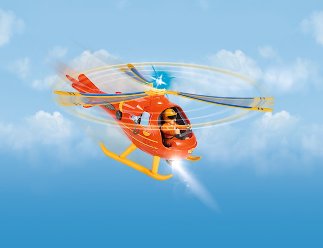 Produktbild 3 för Helikopter Wallaby med Figur Brandman Sam