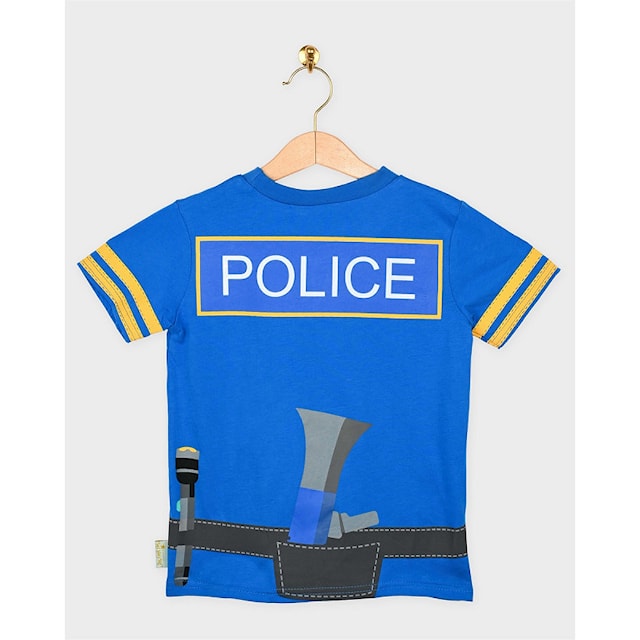 Produktbild 3 för Polis T-shirt 98-104 cl Bomull Den Goda Fen
