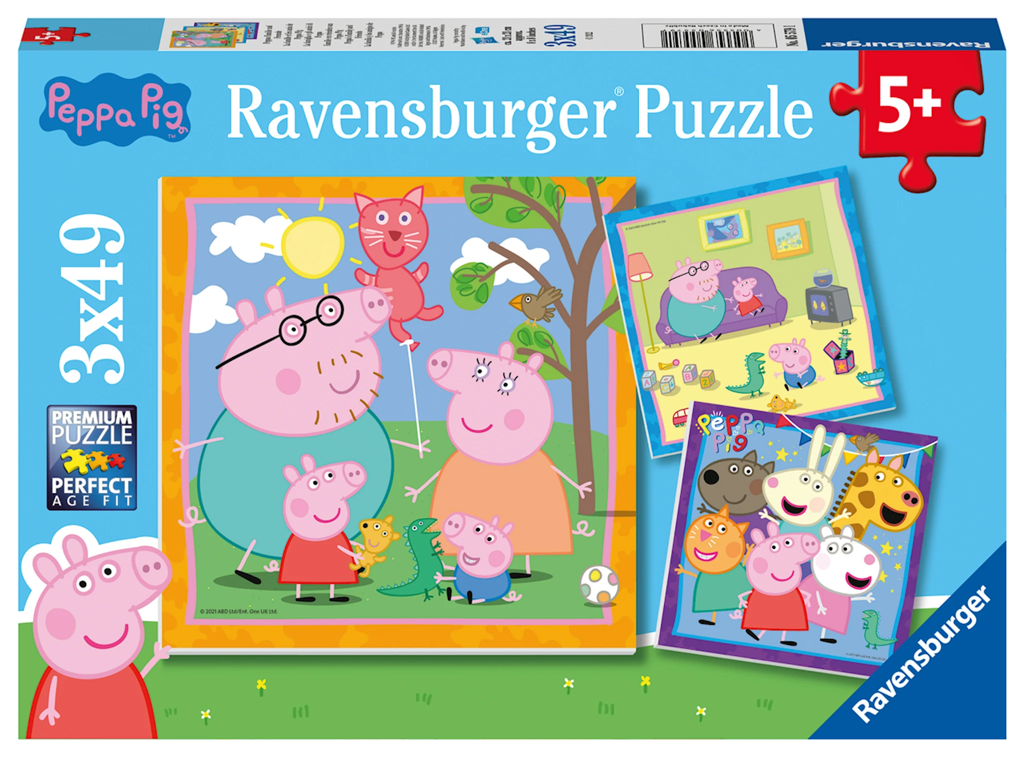 Tuotekuva ille Peppas' Family And Friends Palapelit 3x49 palaa Ravensburger