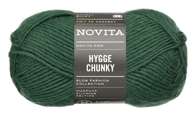 Hygge Chunky Ullgarn 100 gr Skog 380 Novita