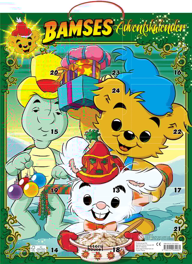 Produktbild 2 för Adventskalender Bamse (SE)