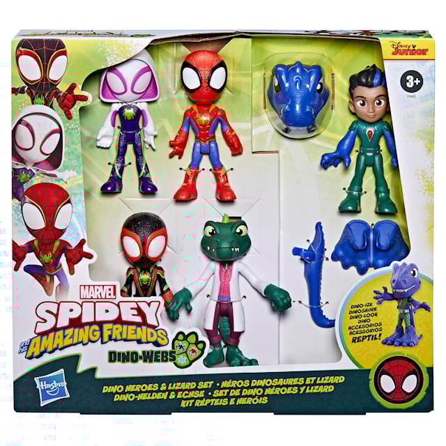 Produktbilde 3 for Dino Webs Heroes & Lizard Figurset Spidey and his Amazing Friends