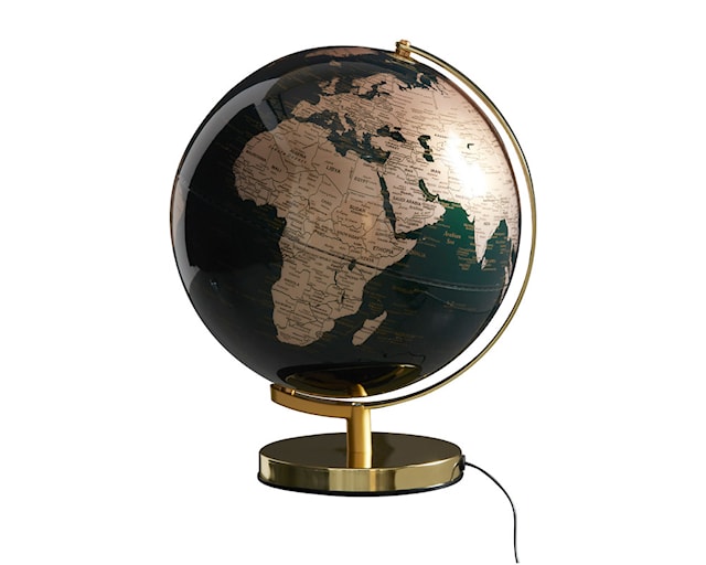 Produktbild 1 för Jordglob Lampa Grön & Mässing