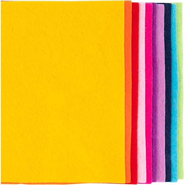 Produktbild 3 för Hobbyfilt A4 Colorful tjocklek 2mm 10 ark