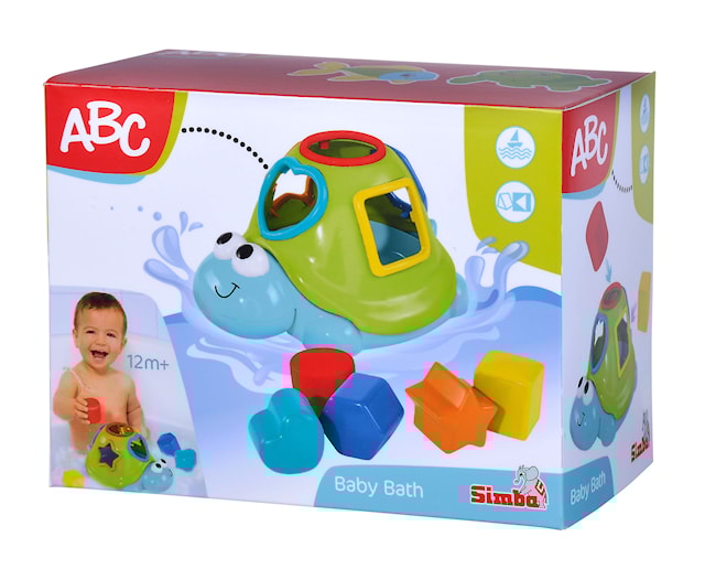 Produktbild 3 för Badleksak Floating Turtle Shape Sorter ABC