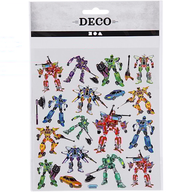 Produktbilde 2 for Klistremerker, transformers, ark 15x16,5 cm, ca. 19 stk., 1 ark