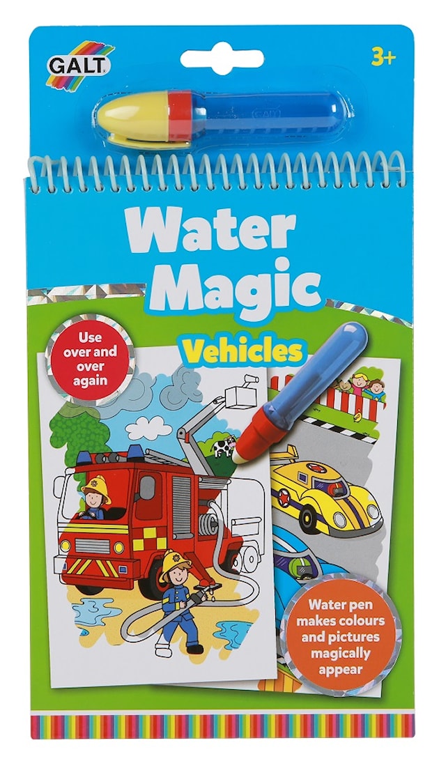 Produktbild 1 för Målarbok Water Magic Fordon Galt