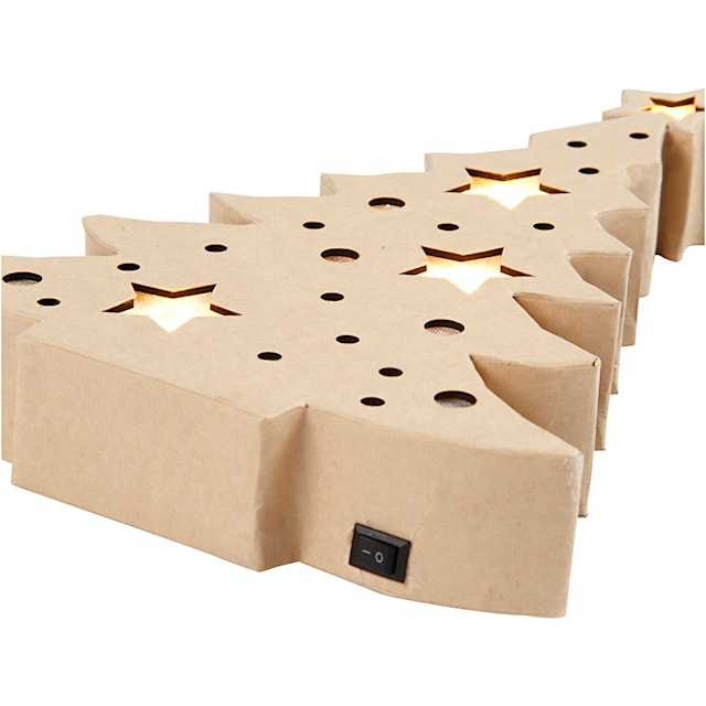 Tuotekuva 6 - Valokoriste, joulukuusi, Kork. 27 cm, S: 4 cm, Lev: 21,5 cm, 1 kpl