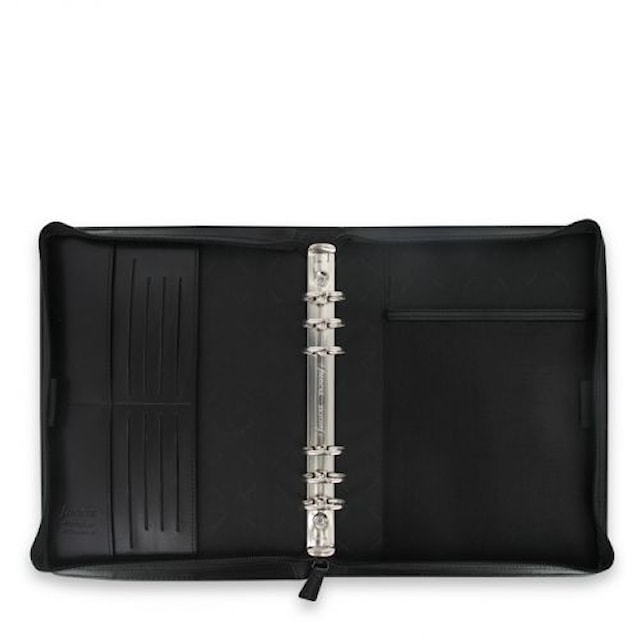 Tuotekuva 4 - Metropol A5 vetoketjulla Musta Filofax