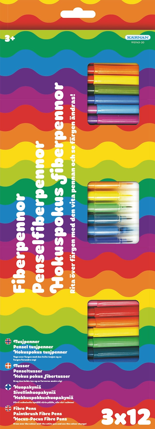 Tuotekuva 1 - Kärnan kuitukynät, 3 x 12 kpl