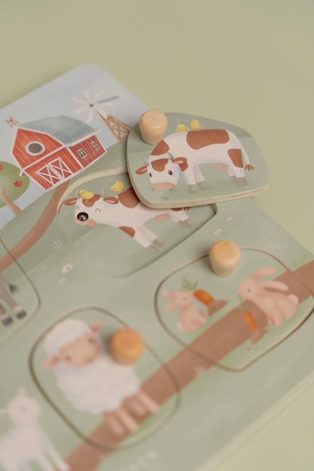 Produktbild 4 för Little Farm Pussel med Ljud Little Dutch