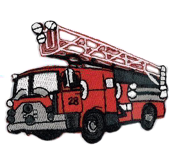 Applikointikuva Paloauto 5,5 x 7,2 cm Trend-Tex