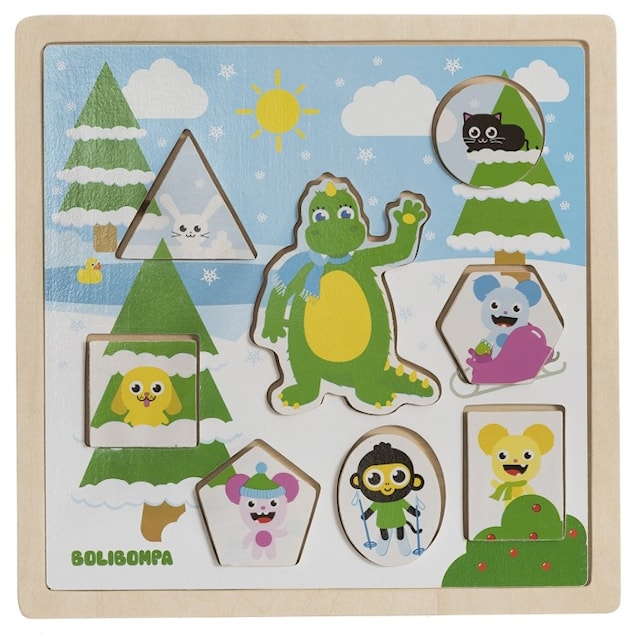 Produktbilde 2 for Sommer og vinter puslespill 2-i-1 Bolibompa