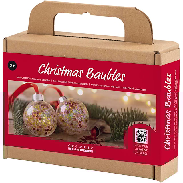 Produktbilde 3 for Mini DIY Kit Julekuler, Paljetter, 1 pk.