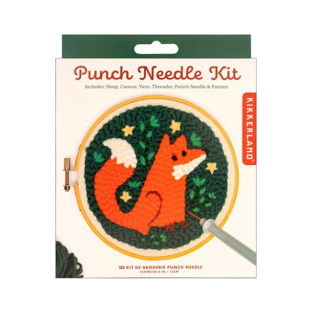 Produktbild 4 för DIY Kit Punch Needle Räv Kikkerland