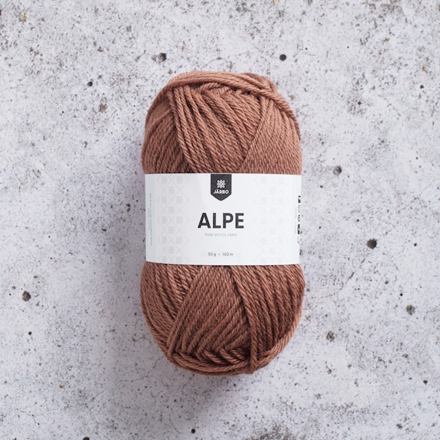 Alpe ullgarn 50 gr Ginger Brown 22 Järbo