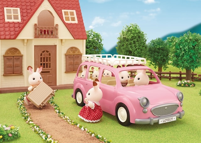 Produktbild 2 för Familjebil - Rosa, Sylvanian Families