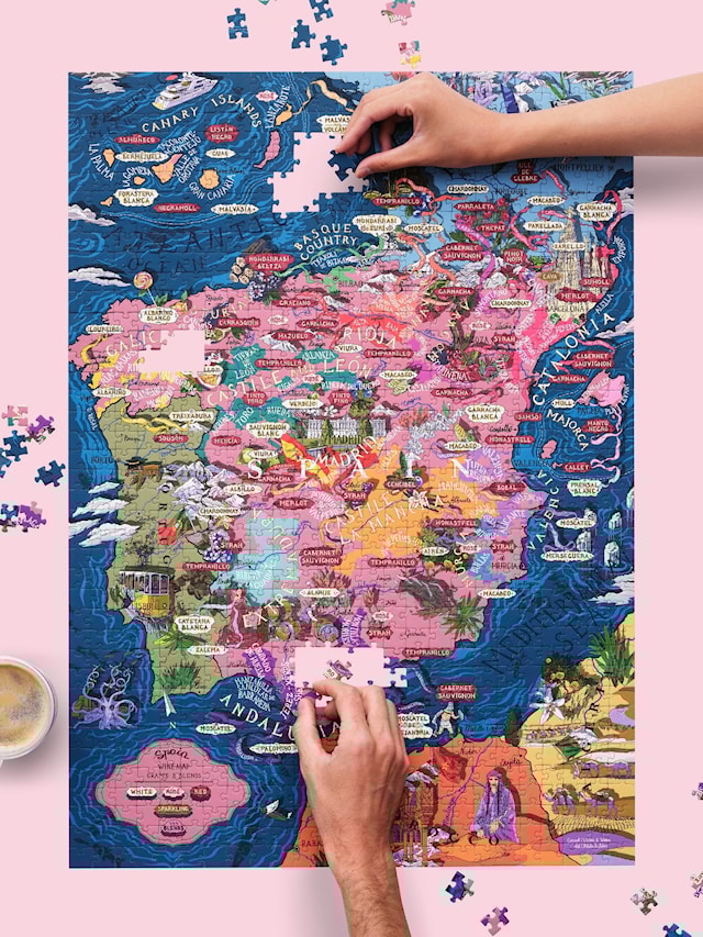Produktbild 4 för Vinpussel - Spanien 1000 bitar, Water and Wines