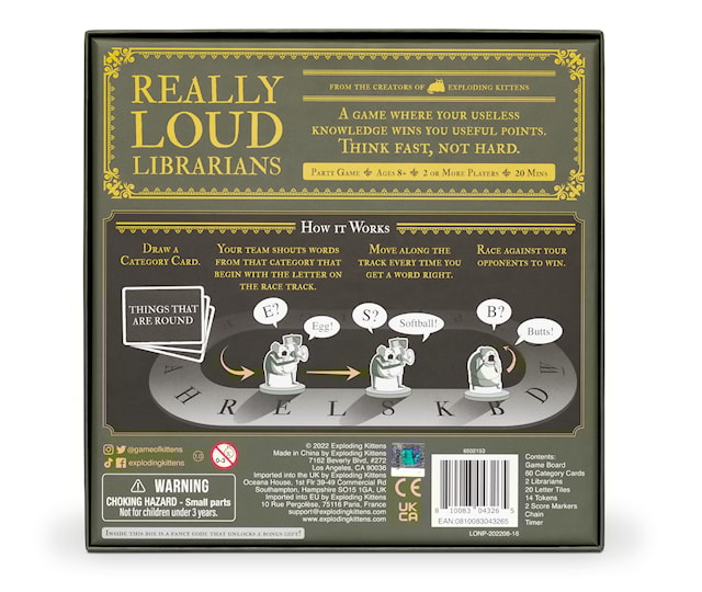 Tuotekuva 4 - Really Loud Librarians by Exploding Kittens