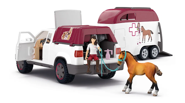 Tuotekuva 2 - Horse Club mobiilieläinlääkäri trailerilla Schleich