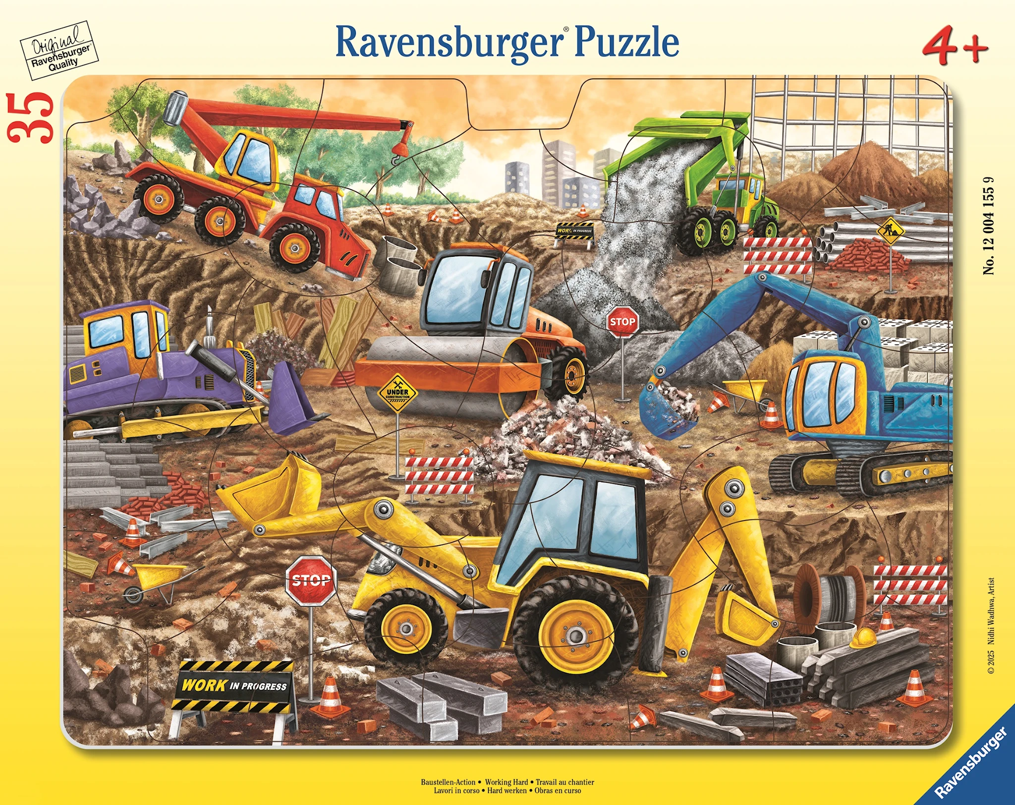 Tuotekuva ille Working Hard 35p Frame Puzzle Ravensburger