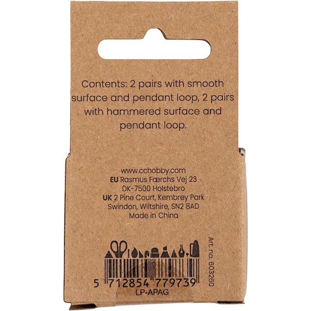 Produktbild 3 för Örhängen Creoler Försilvrade 2 par Creativ Company