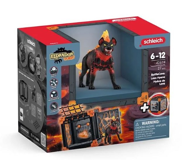 Produktbild 4 för Eldrador BattleCave Lava Hyena Schleich