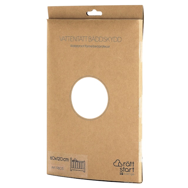 Produktbilde 1 for Madrassbeskytter, Flanell, 120 x 60 cm, Rätt Start