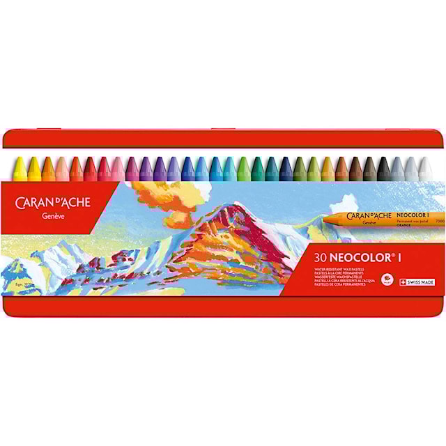 Tuotekuva 3 - CARAN D’ACHE Neocolor 1, Pit. 10 cm, paksuus 8,5 mm, värilajitelma, 30 kpl/ 1 pkt