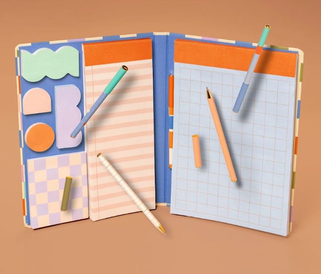 Produktbild 5 för Notepad with Sticky Notes Set & Pen