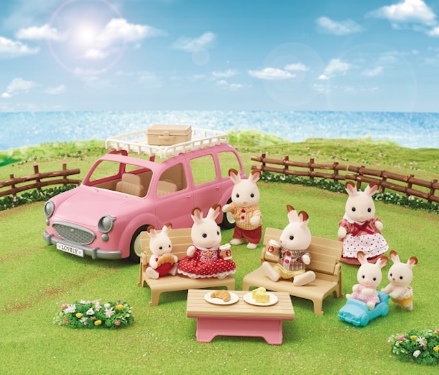 Produktbild 3 för Familjebil - Rosa, Sylvanian Families