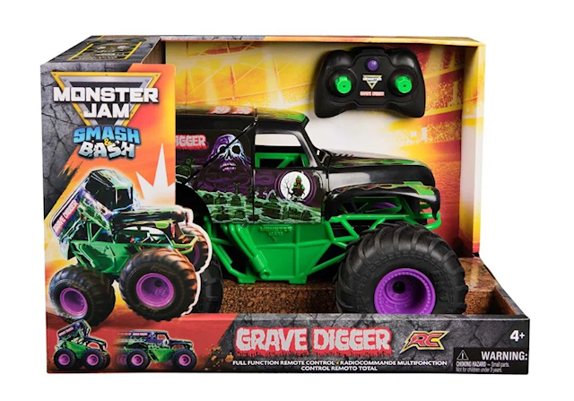 Monster Jam Radio Satyrd RC 1:15 Smash & Bash Grave Digger