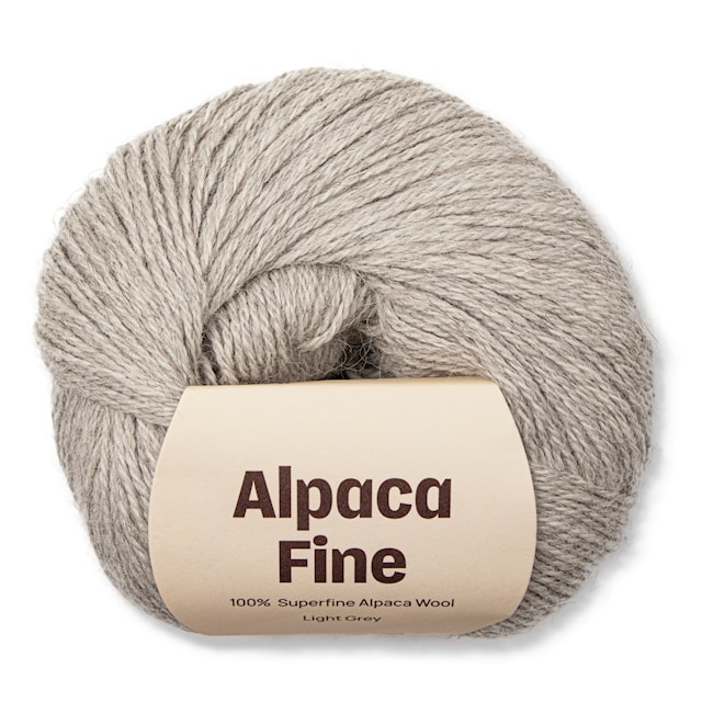 Alpaca Fine 50 g Light grey A203 Adlibris