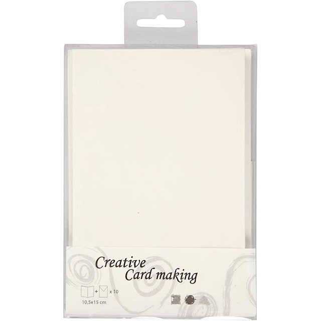 Produktbild 2 för Kort och Kuvert Off-White 10,5x15 cm 10-pack