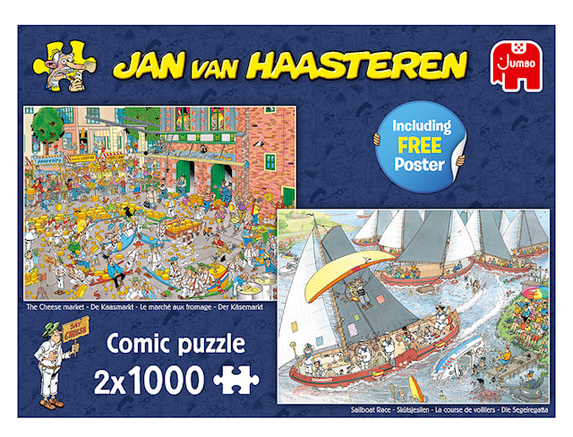 Produktbild 1 för Jan Van Haasteren Pussel Dutch Traditions 2x1000 bitar, Jumbo