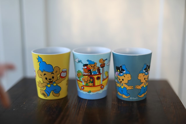 Produktbilde 2 for Bamse Tumblermugg Gul Rätt Start